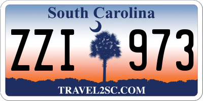 SC license plate ZZI973