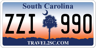 SC license plate ZZI990