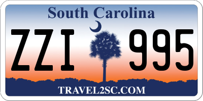SC license plate ZZI995