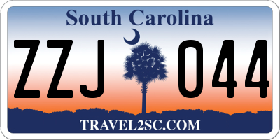SC license plate ZZJ044