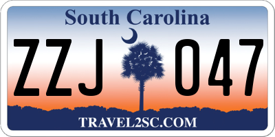 SC license plate ZZJ047