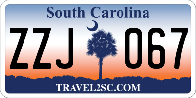 SC license plate ZZJ067