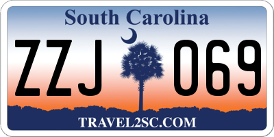 SC license plate ZZJ069