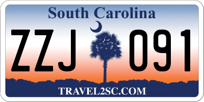 SC license plate ZZJ091