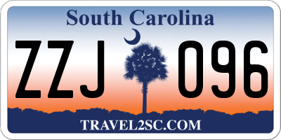 SC license plate ZZJ096