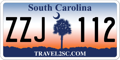 SC license plate ZZJ112