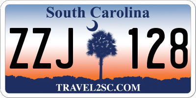 SC license plate ZZJ128