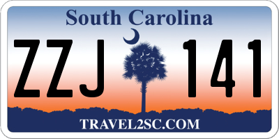 SC license plate ZZJ141