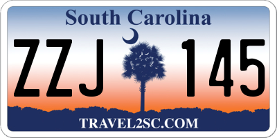 SC license plate ZZJ145