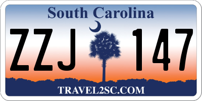 SC license plate ZZJ147