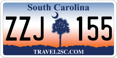 SC license plate ZZJ155