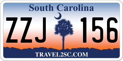 SC license plate ZZJ156