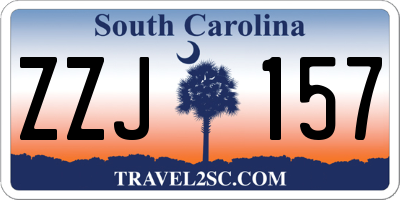 SC license plate ZZJ157