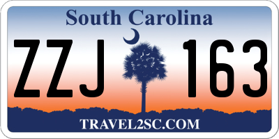 SC license plate ZZJ163