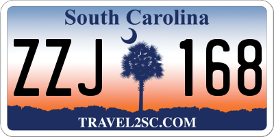 SC license plate ZZJ168