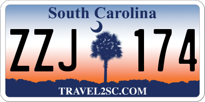 SC license plate ZZJ174
