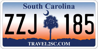 SC license plate ZZJ185