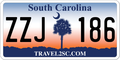SC license plate ZZJ186