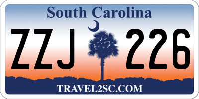 SC license plate ZZJ226