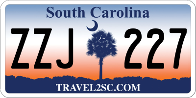 SC license plate ZZJ227