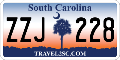 SC license plate ZZJ228