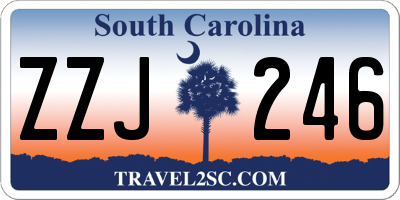 SC license plate ZZJ246