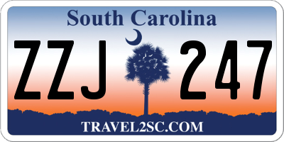 SC license plate ZZJ247