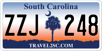 SC license plate ZZJ248