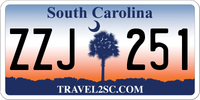 SC license plate ZZJ251