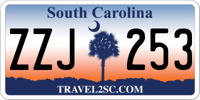 SC license plate ZZJ253