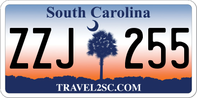 SC license plate ZZJ255