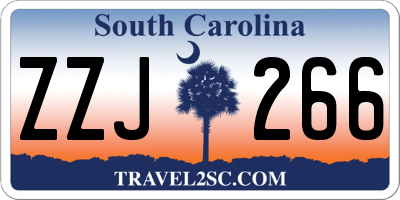 SC license plate ZZJ266