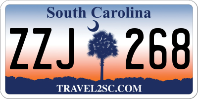 SC license plate ZZJ268