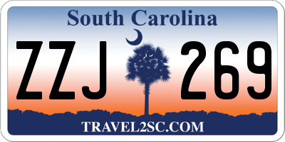 SC license plate ZZJ269