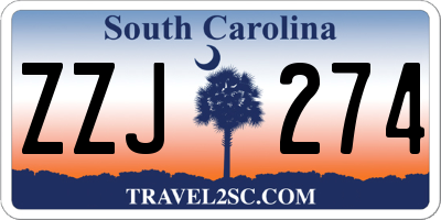 SC license plate ZZJ274