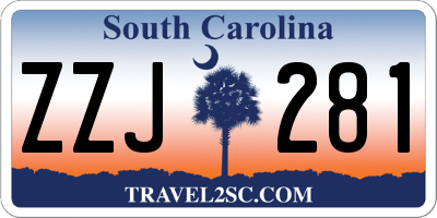 SC license plate ZZJ281