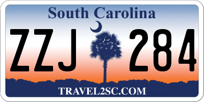 SC license plate ZZJ284