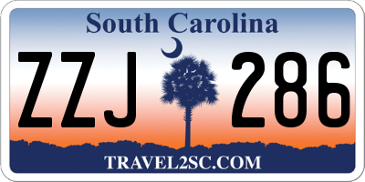 SC license plate ZZJ286