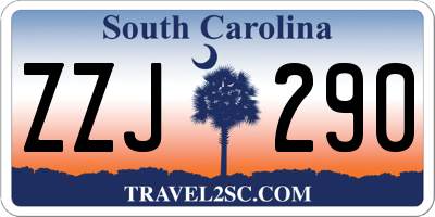 SC license plate ZZJ290