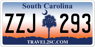 SC license plate ZZJ293
