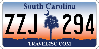 SC license plate ZZJ294