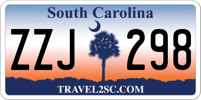 SC license plate ZZJ298