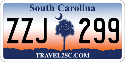 SC license plate ZZJ299