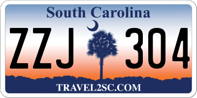 SC license plate ZZJ304