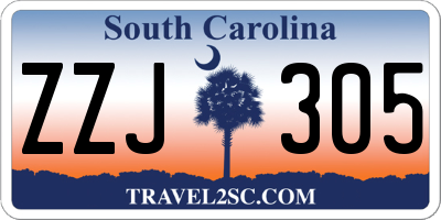 SC license plate ZZJ305