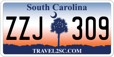 SC license plate ZZJ309