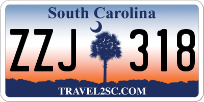 SC license plate ZZJ318