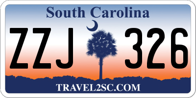 SC license plate ZZJ326