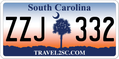 SC license plate ZZJ332