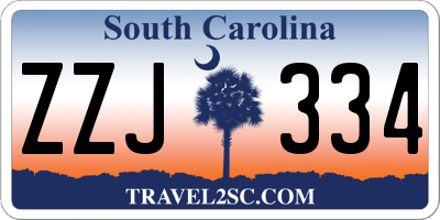 SC license plate ZZJ334